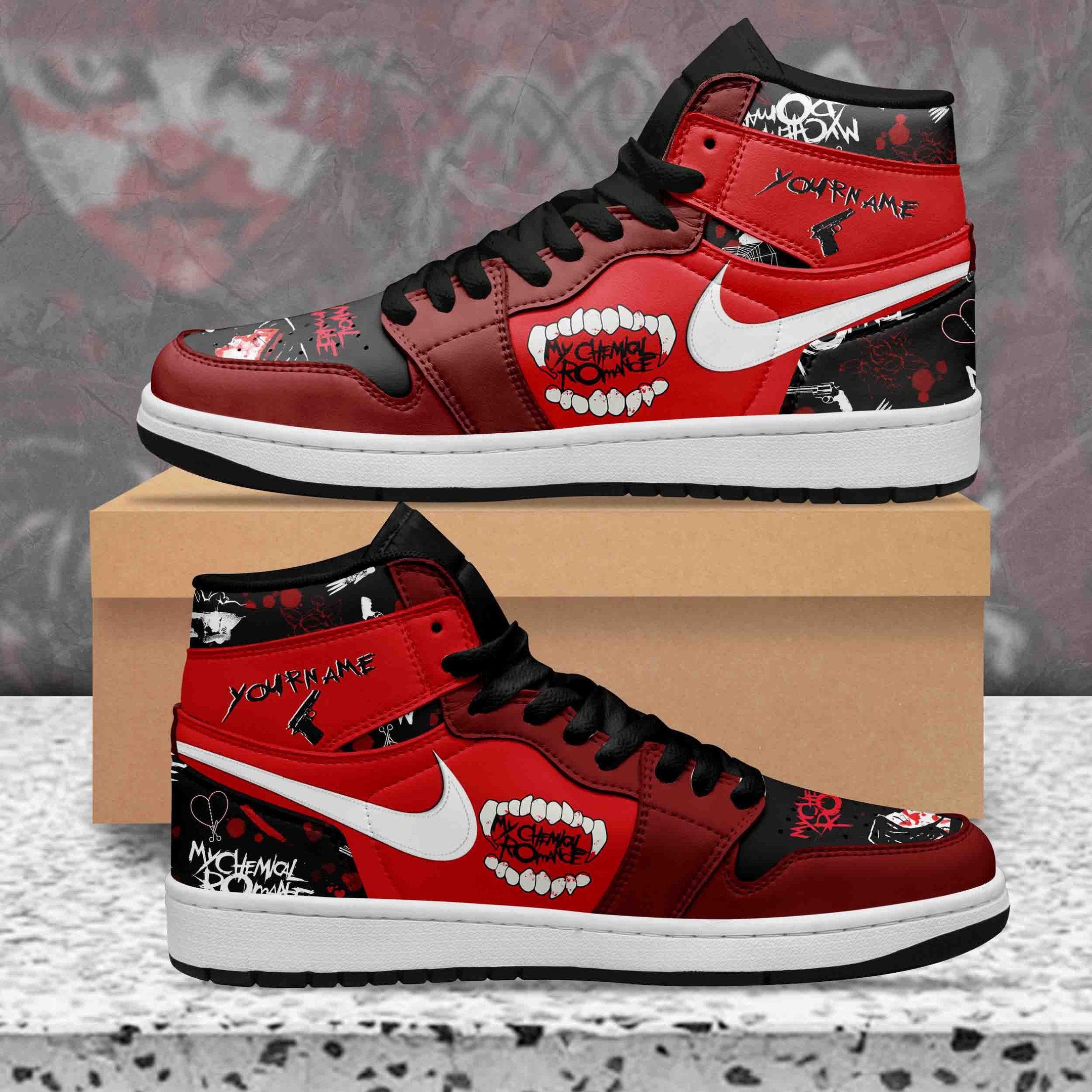 Ideafootwear Minecraft AJ1 High Sneakers Shoes For Men And Women 2