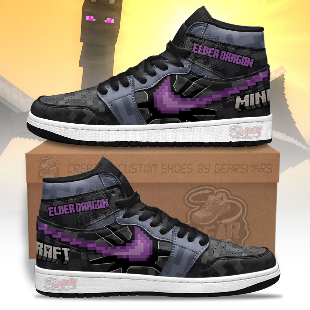 Ideafootwear Minecraft AJ1 High Sneakers Shoes For Men And Women 11