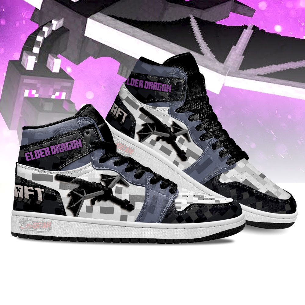 Ideafootwear Minecraft AJ1 High Sneakers Shoes For Men And Women 10