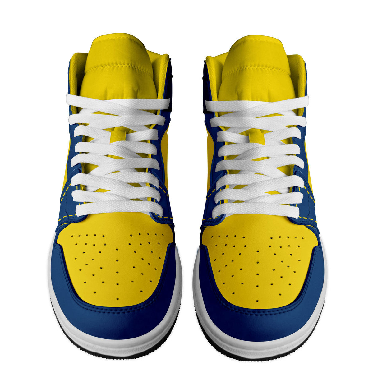 Ideafootwear Minions AJ1 High Sneakers Shoes For Men And Women 1