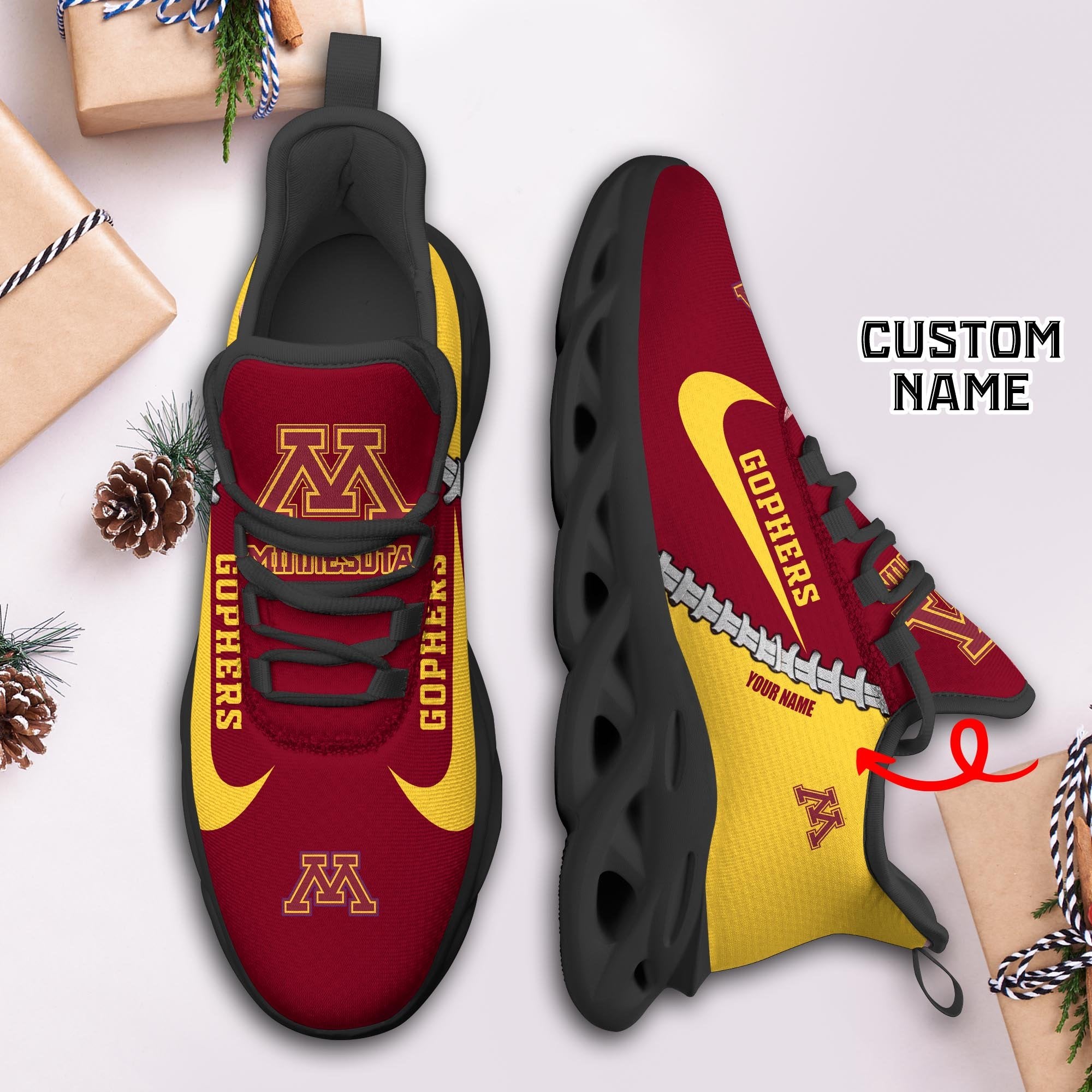 Ideafootwear Minnesota Golden Gophers Max Soul Shoes Sneakers For Men And Women 1