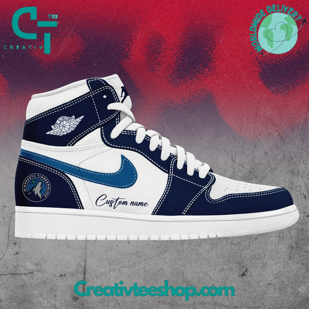 Ideafootwear Minnesota Timberwolves AJ1 High Sneakers Shoes For Men And Women 2