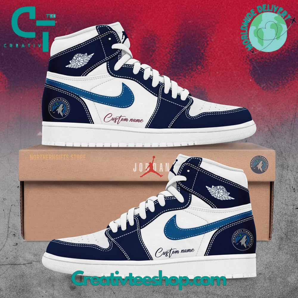 Ideafootwear Minnesota Timberwolves AJ1 High Sneakers Shoes For Men And Women 2