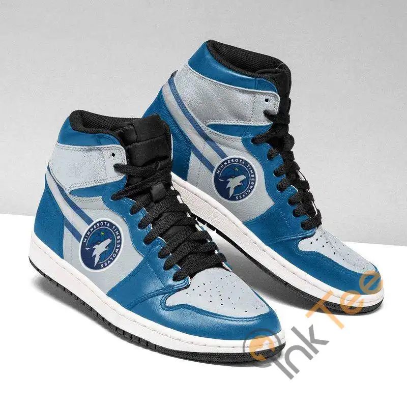 Ideafootwear Minnesota Timberwolves NBA AJ1 High Sneakers Shoes For Men And Women 7