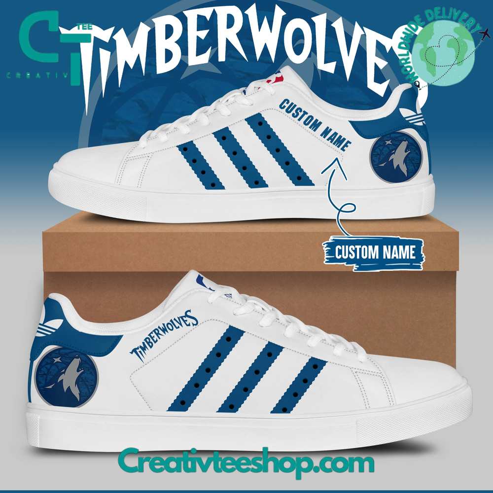 Ideafootwear Minnesota Timberwolves Skate Stan Shoes Sneakes For Men And Women 1