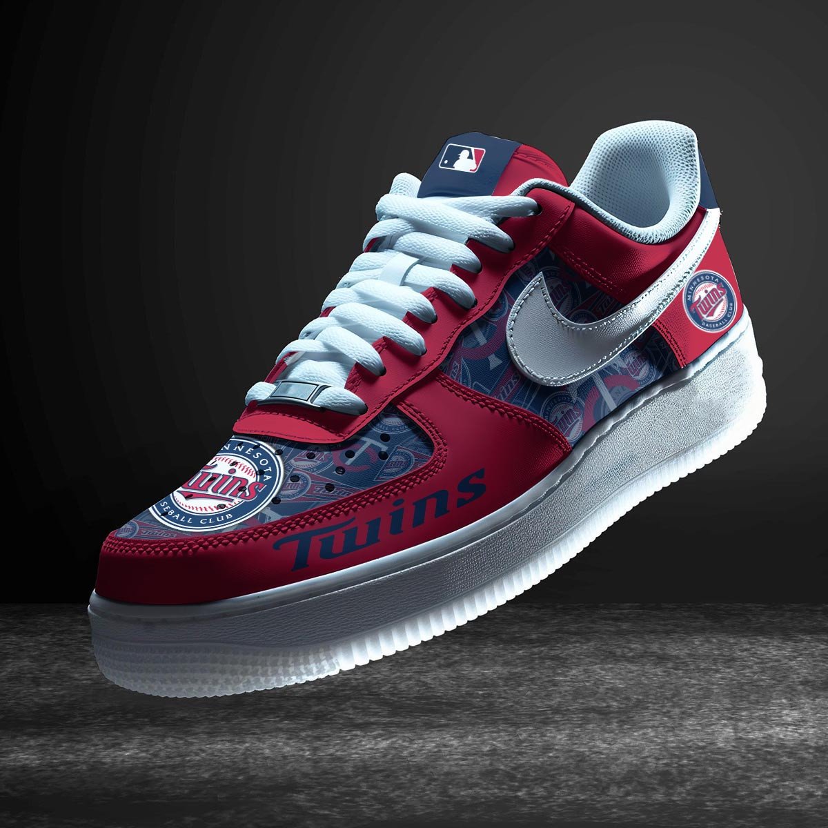 Ideafootwear Minnesota Twins Air Low-Top Sneakers Shoes For Men And Women 2