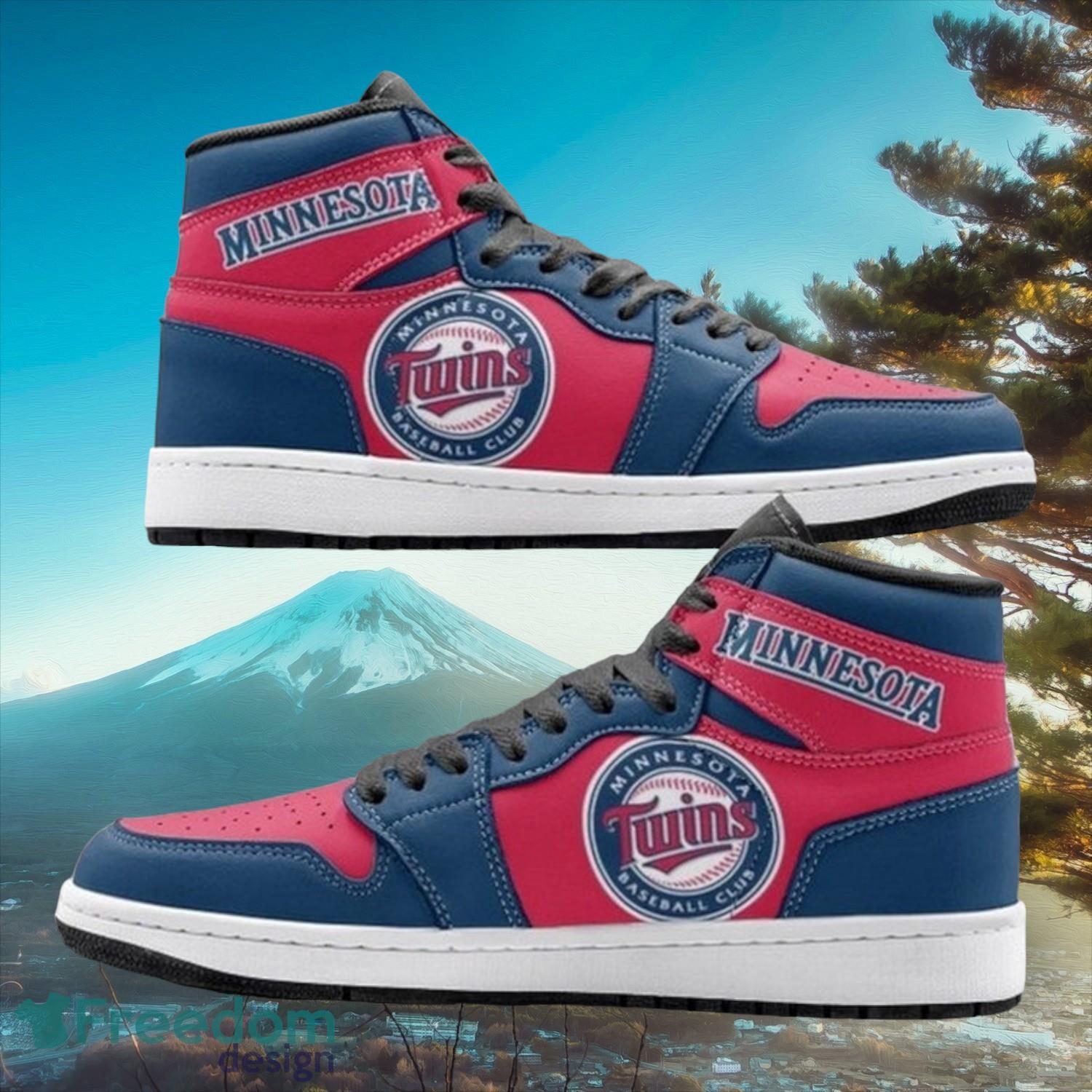 Ideafootwear Minnesota Twins AJ1 High Sneakers Shoes For Men And Women 6