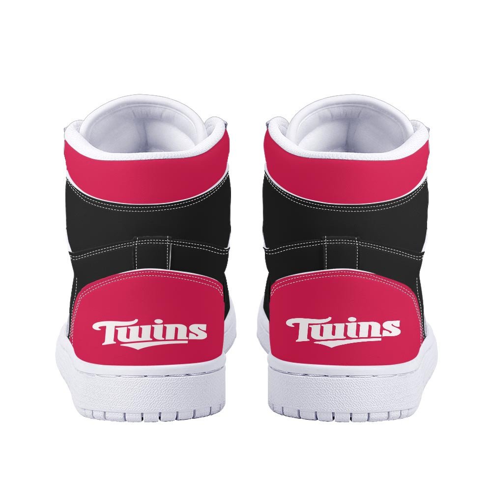 Ideafootwear Minnesota Twins AJ1 High Sneakers Shoes For Men And Women 4