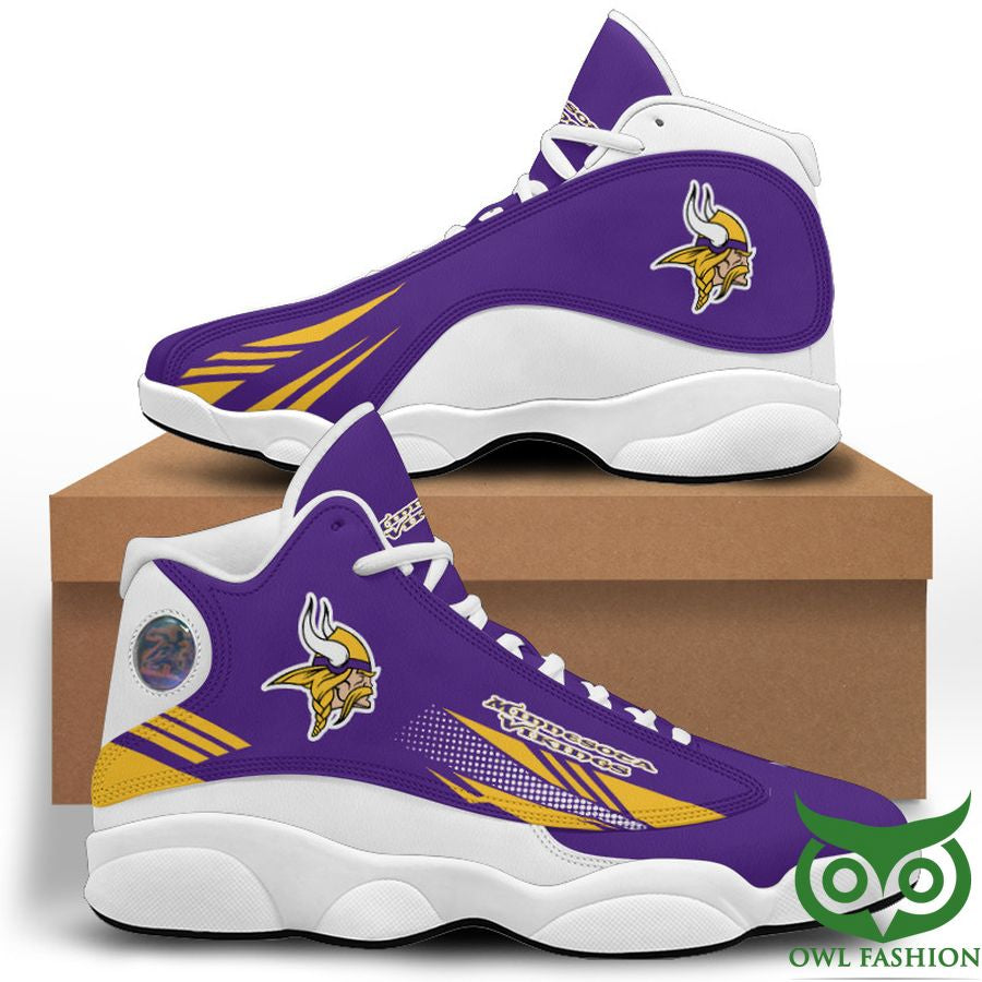 Ideafootwear Minnesota Vikings AJ13 Sneakers Shoes For Men And Women 17