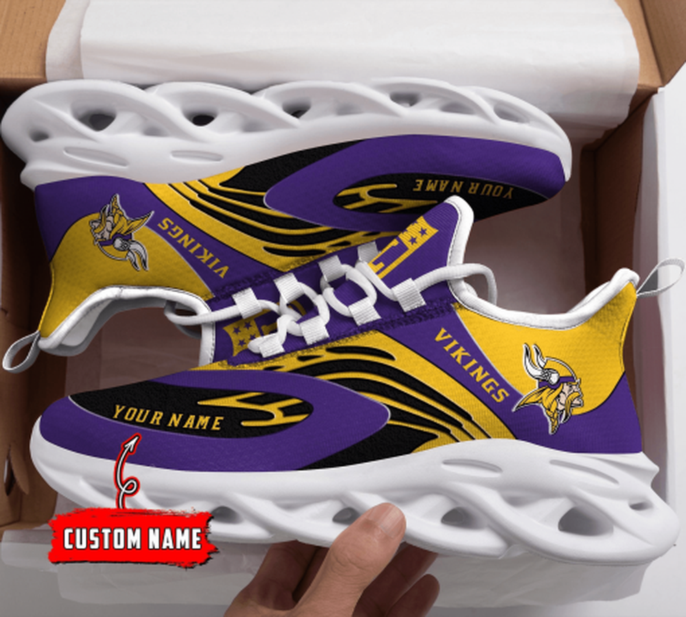 Ideafootwear Minnesota Vikings Max Soul Shoes Sneakers For Men And Women 24