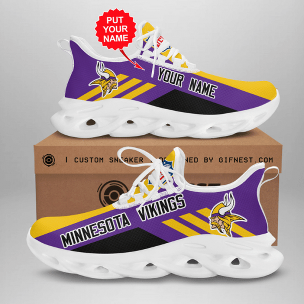 Ideafootwear Minnesota Vikings Max Soul Shoes Sneakers For Men And Women 23