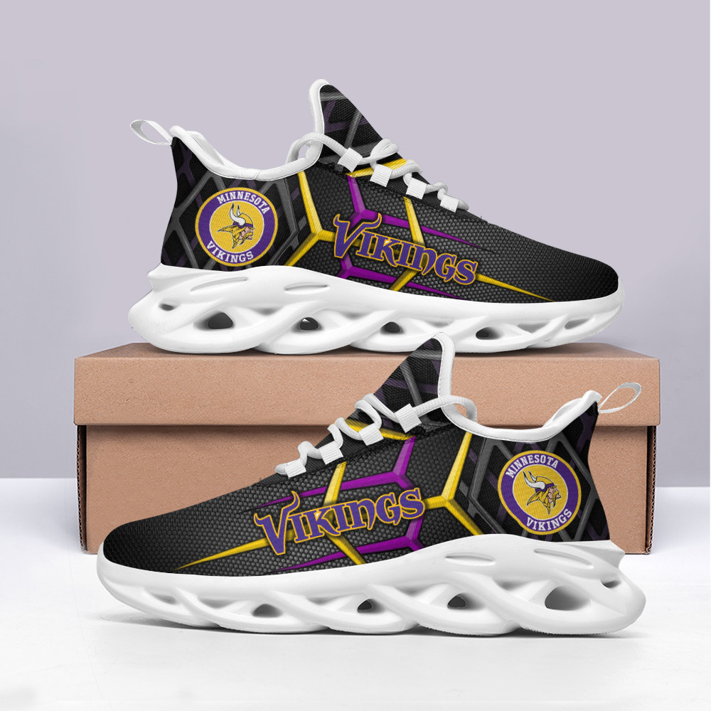 Ideafootwear Minnesota Vikings Max Soul Shoes Sneakers For Men And Women 7