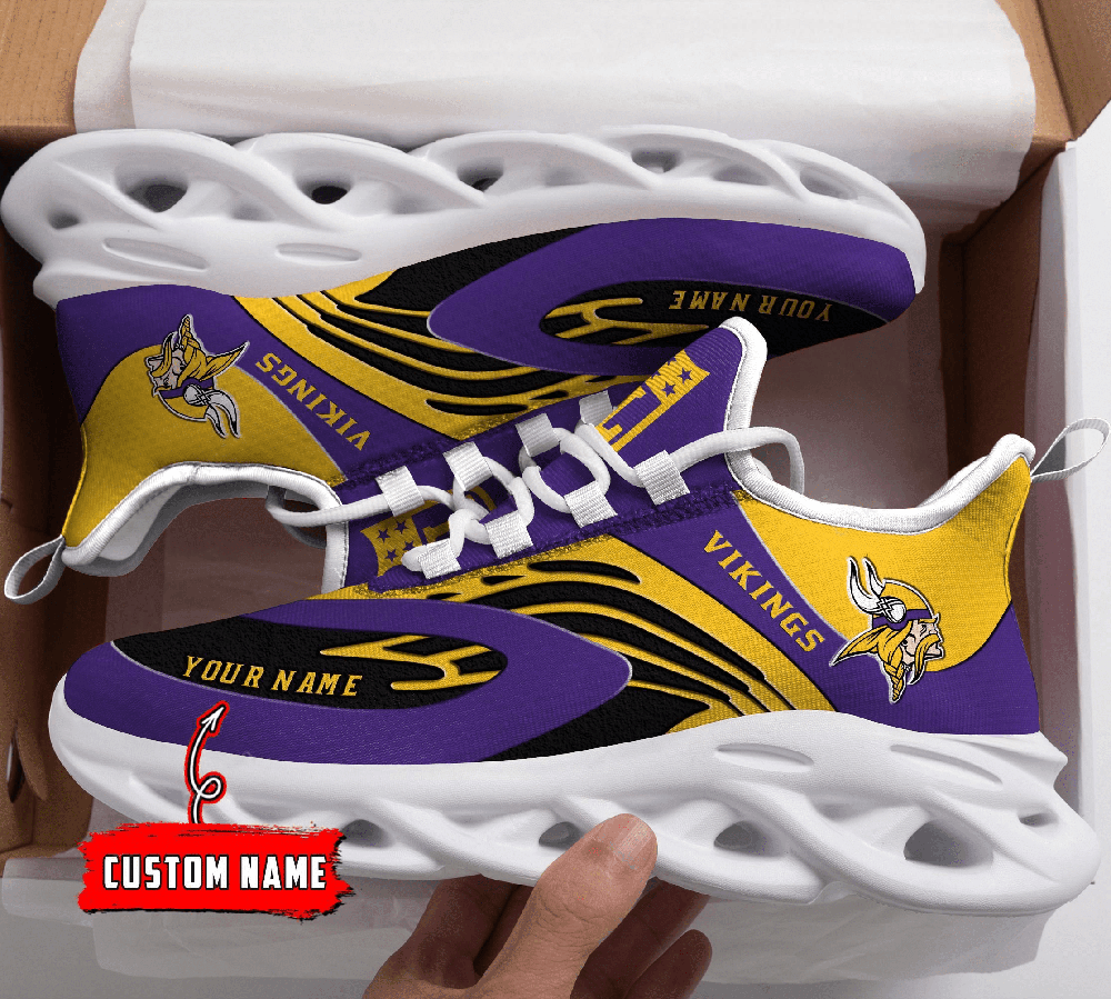 Ideafootwear Minnesota Vikings Max Soul Shoes Sneakers For Men And Women 24