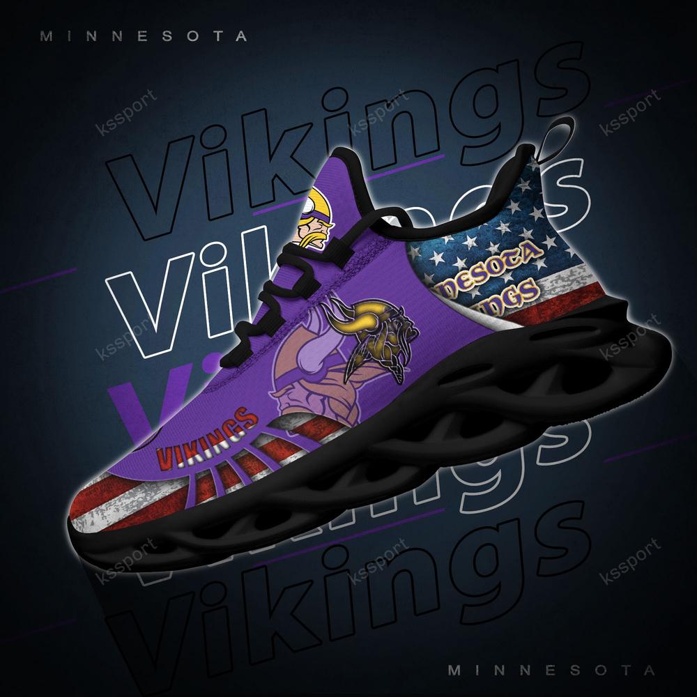 Ideafootwear Minnesota Vikings Max Soul Shoes Sneakers For Men And Women 11