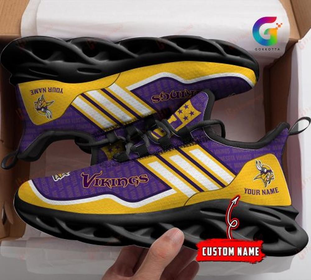 Ideafootwear Minnesota Vikings Max Soul Shoes Sneakers For Men And Women 22