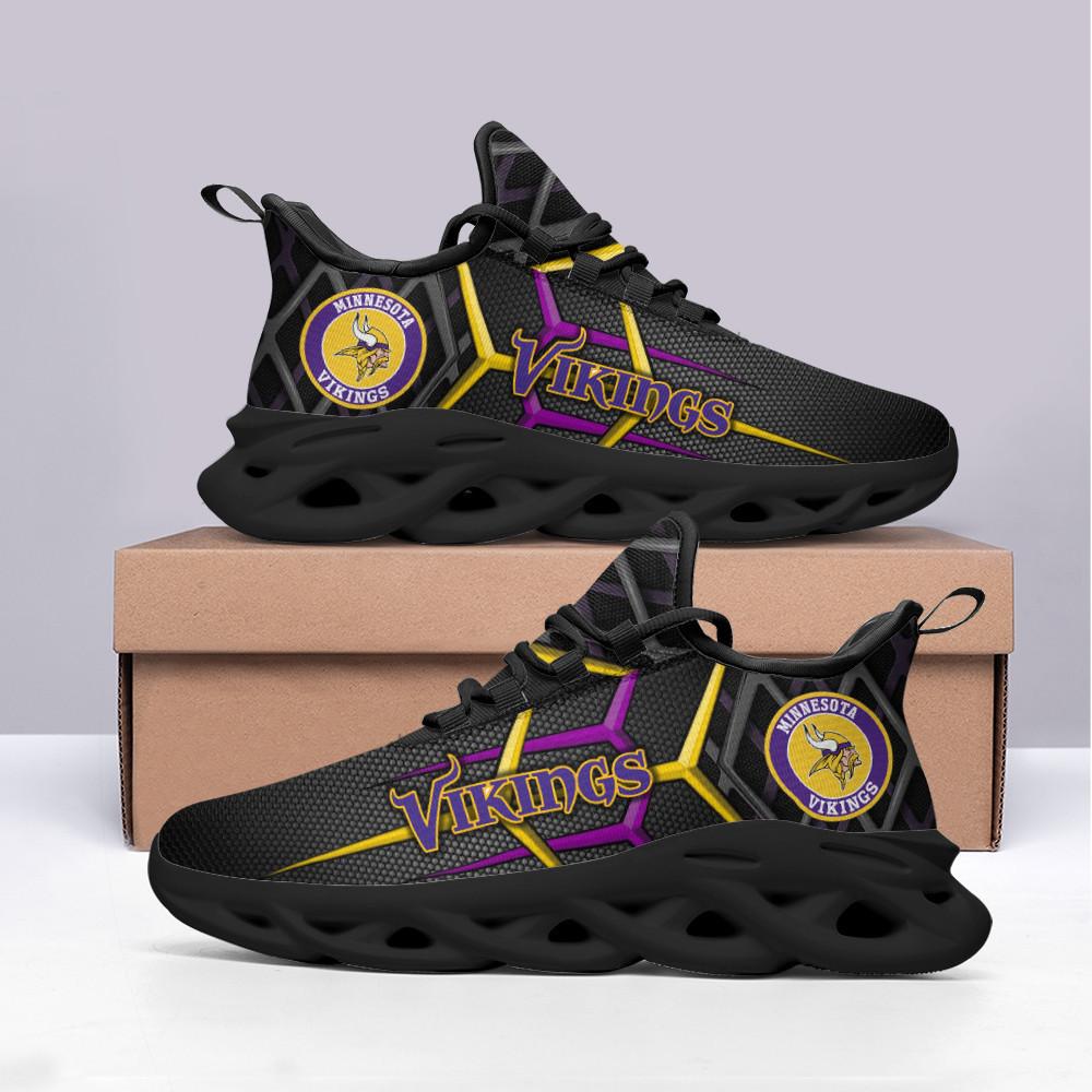 Ideafootwear Minnesota Vikings Max Soul Shoes Sneakers For Men And Women 7