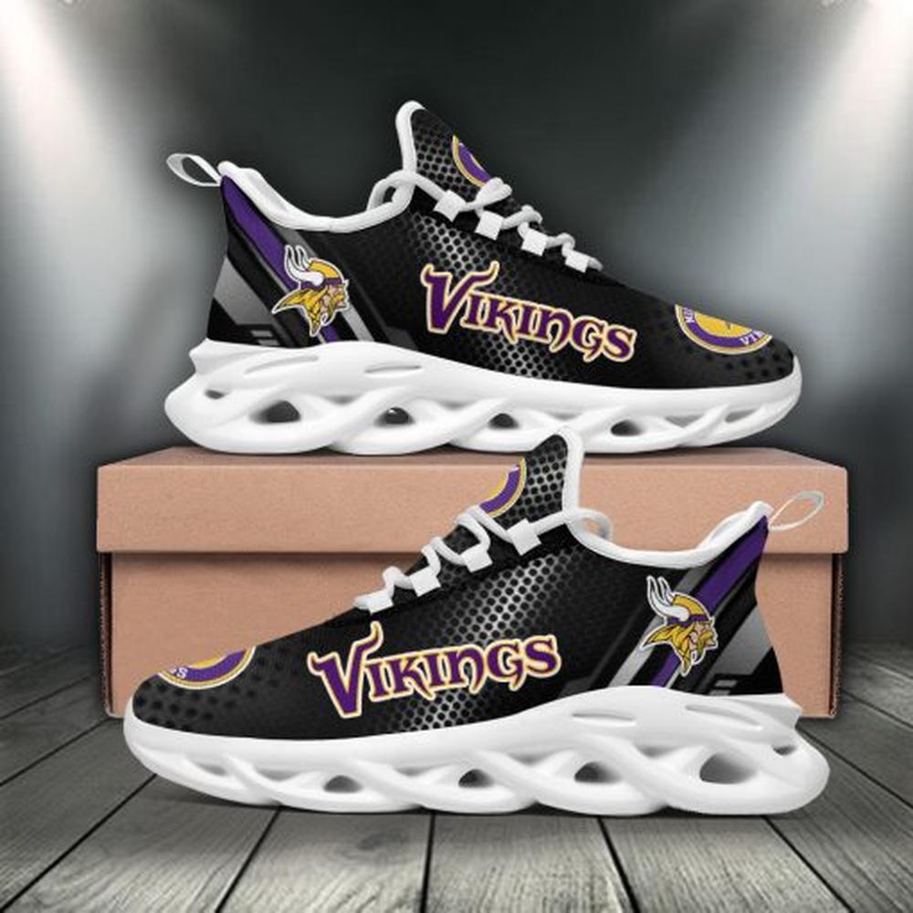 Ideafootwear Minnesota Vikings Max Soul Shoes Sneakers For Men And Women 8