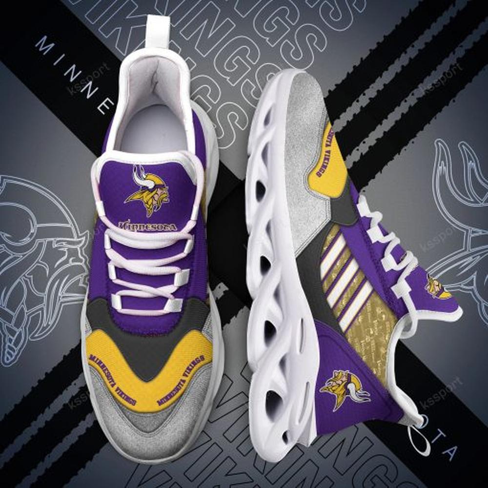 Ideafootwear Minnesota Vikings Max Soul Shoes Sneakers For Men And Women 6