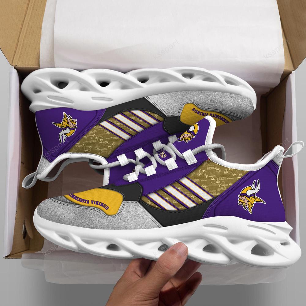 Ideafootwear Minnesota Vikings Max Soul Shoes Sneakers For Men And Women 6