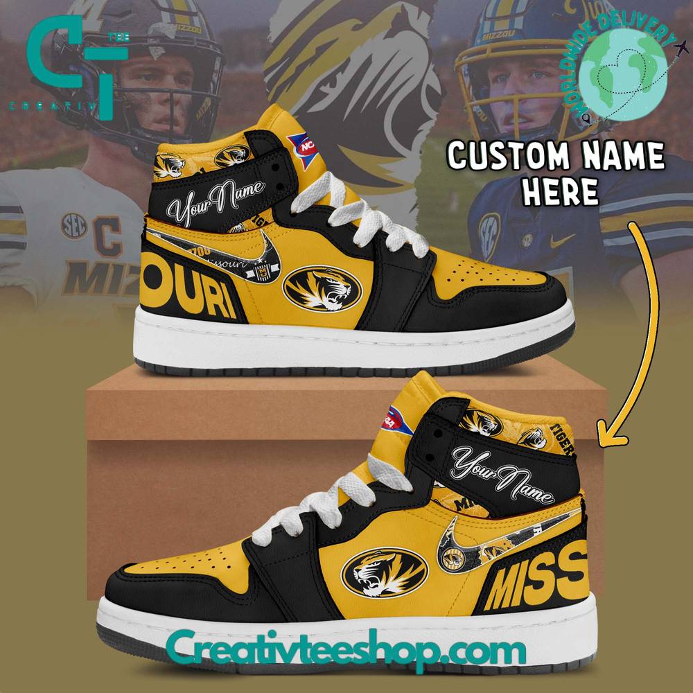 Ideafootwear Missouri Tigers AJ1 High Sneakers Shoes For Men And Women 1