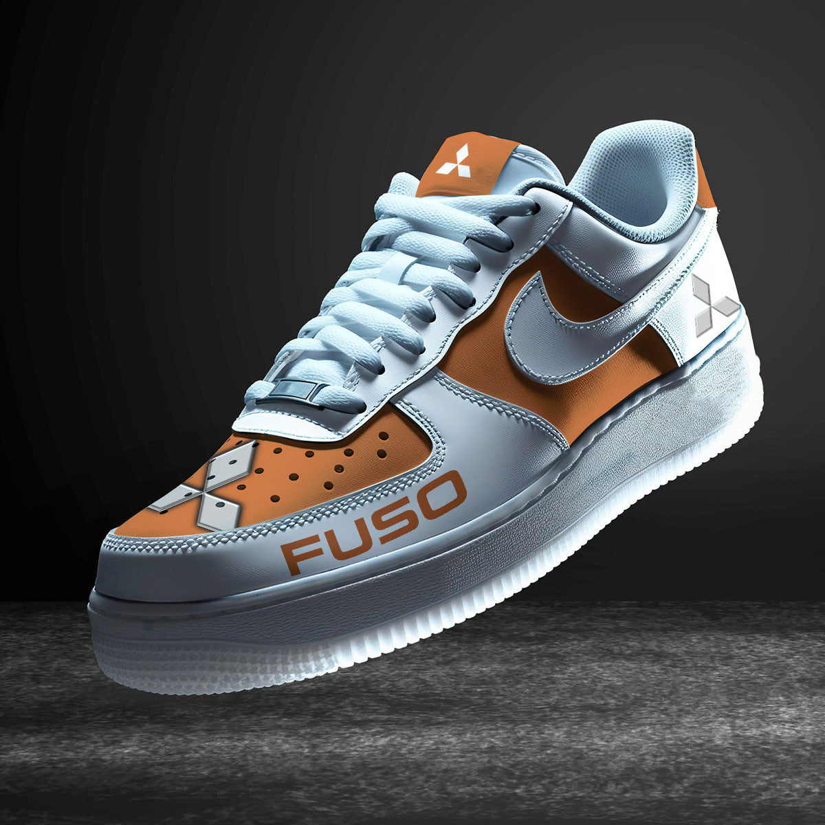 Ideafootwear Mitsubishi Fuso Air Low-Top Sneakers Shoes For Men And Women 3