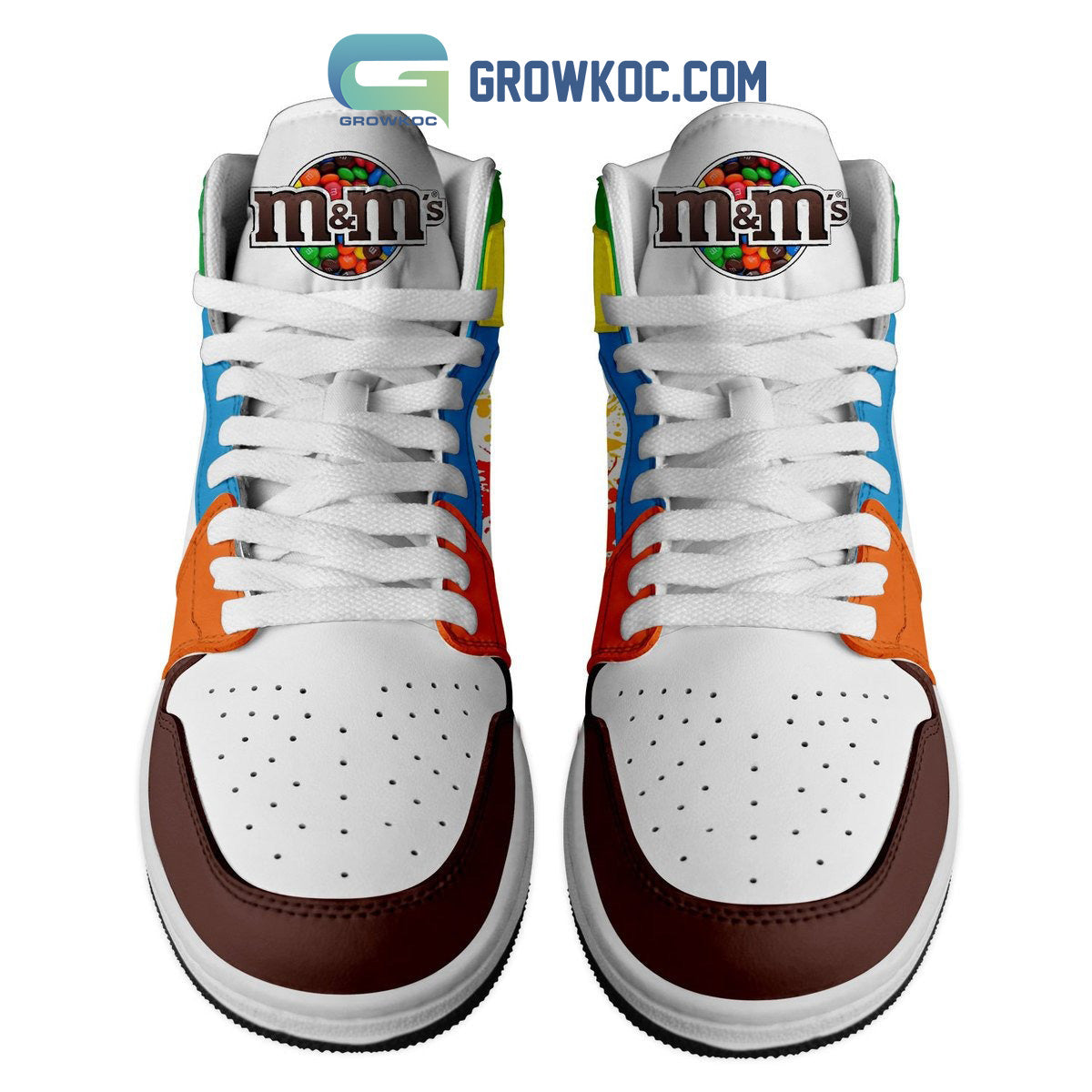 Ideafootwear M&M's Melts In Your Mouth AJ1 High Sneakers Shoes For Men And Women 1