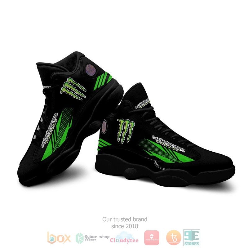 Ideafootwear Monster Energy AJ13 Sneakers Shoes For Men And Women 2
