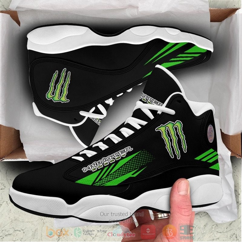 Ideafootwear Monster Energy AJ13 Sneakers Shoes For Men And Women 1