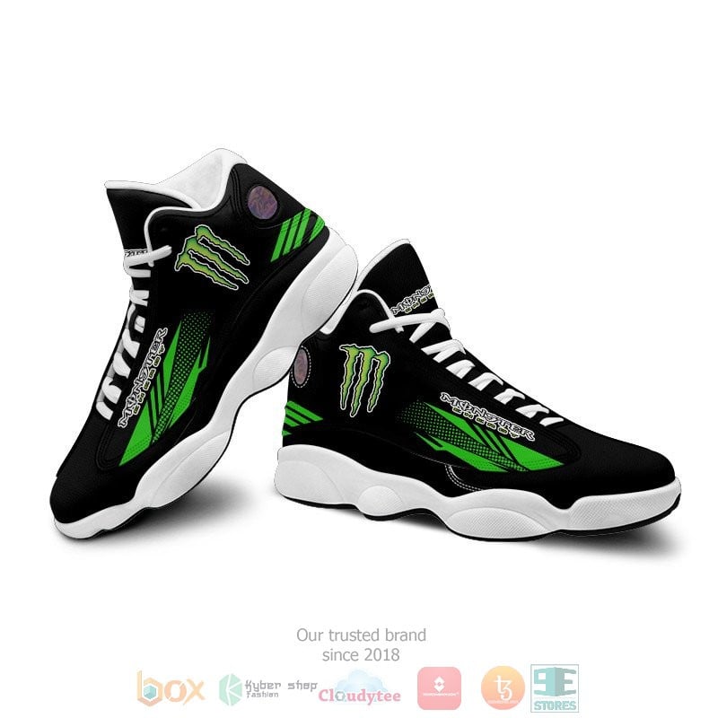 Ideafootwear Monster Energy AJ13 Sneakers Shoes For Men And Women 1