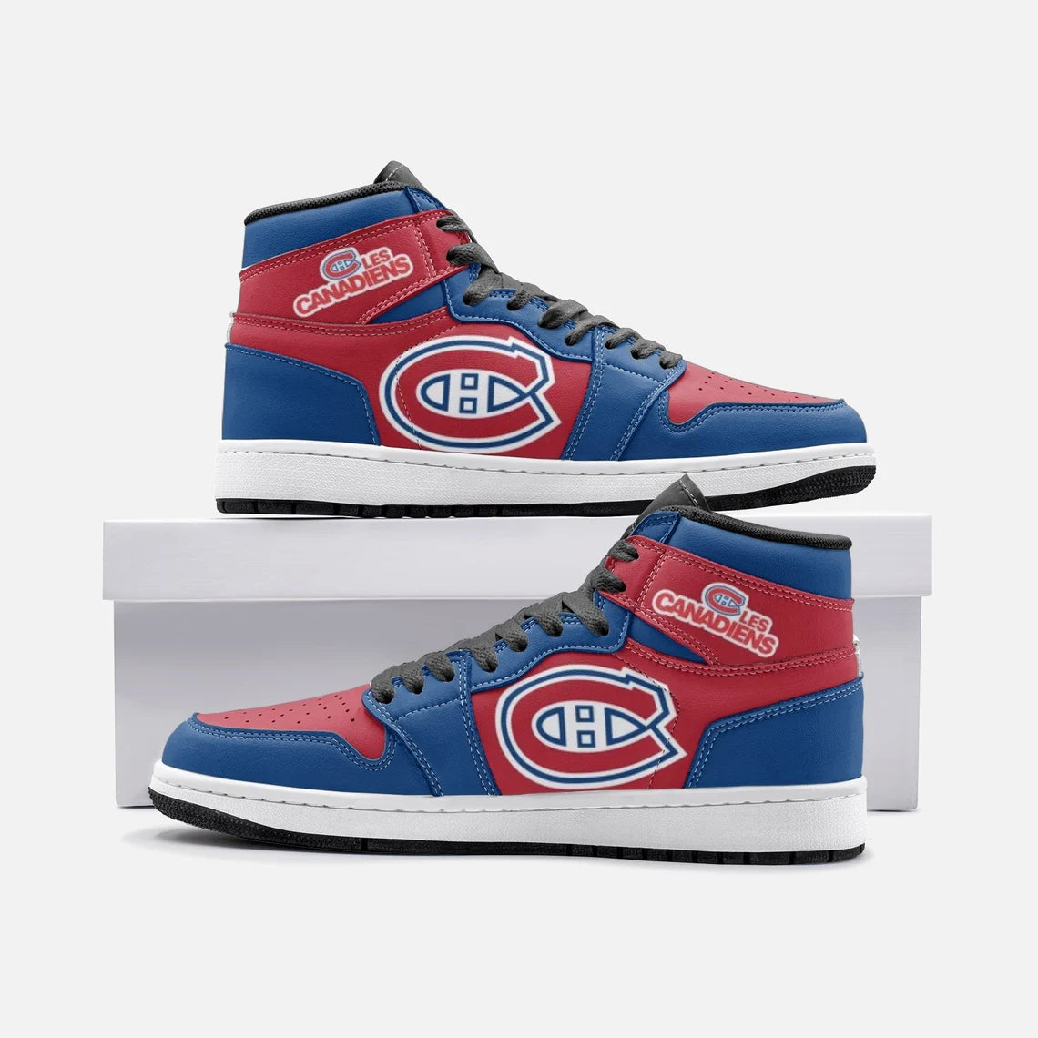 Ideafootwear Montreal Canadiens AJ1 High Sneakers Shoes For Men And Women 5