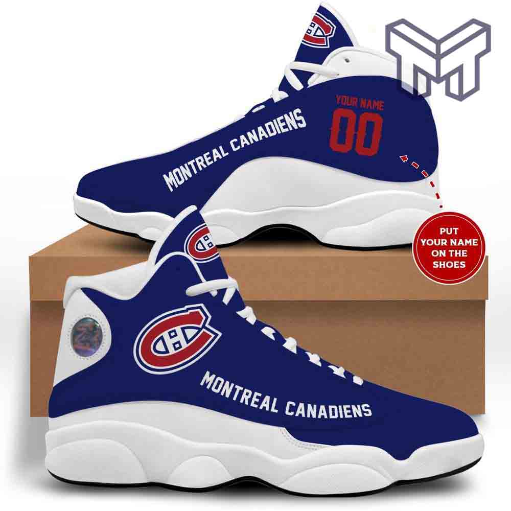 Ideafootwear Montreal Canadiens AJ13 Sneakers Shoes For Men And Women 1