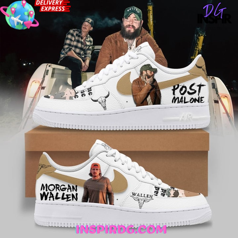 Ideafootwear Morgan Wallen Air Low-Top Sneakers Shoes For Men And Women 5