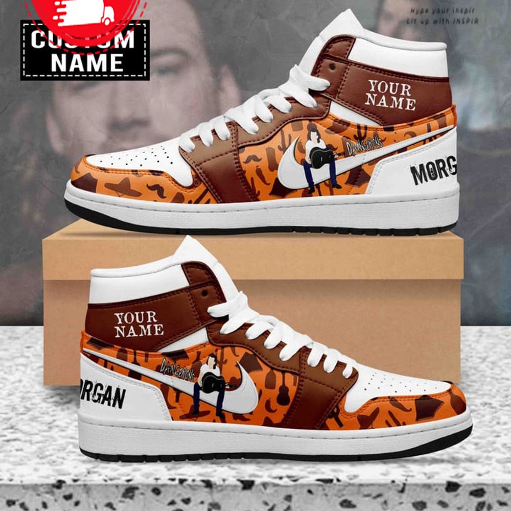 Ideafootwear Morgan Wallen AJ1 High Sneakers Shoes For Men And Women 1