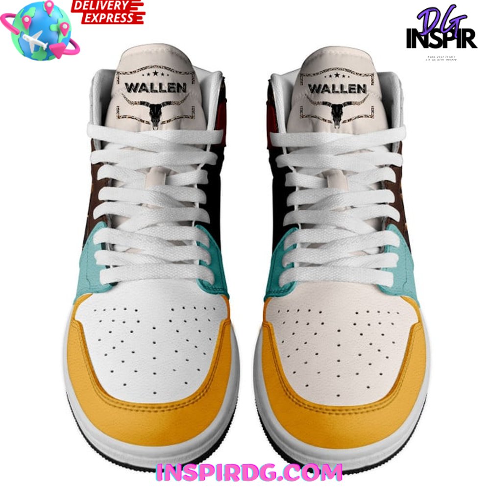 Ideafootwear Morgan Wallen AJ1 High Sneakers Shoes For Men And Women 5