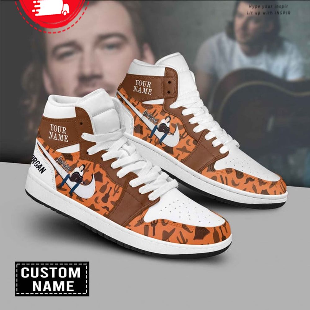 Ideafootwear Morgan Wallen AJ1 High Sneakers Shoes For Men And Women 1