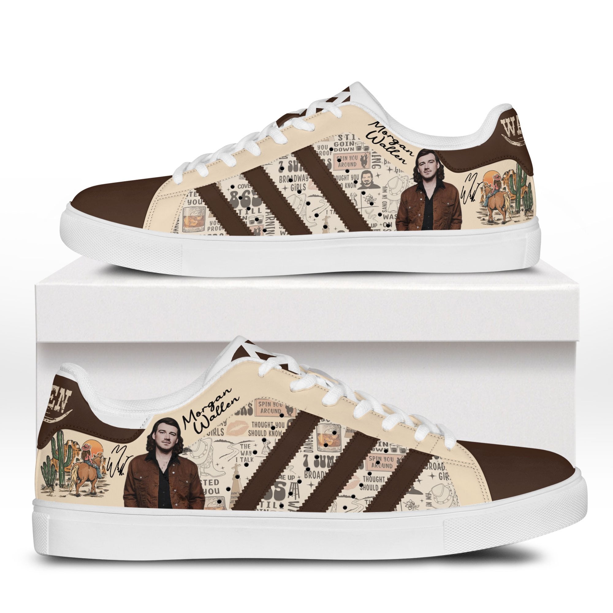 Ideafootwear Morgan Wallen Skate Stan Shoes Sneakes For Men And Women 1