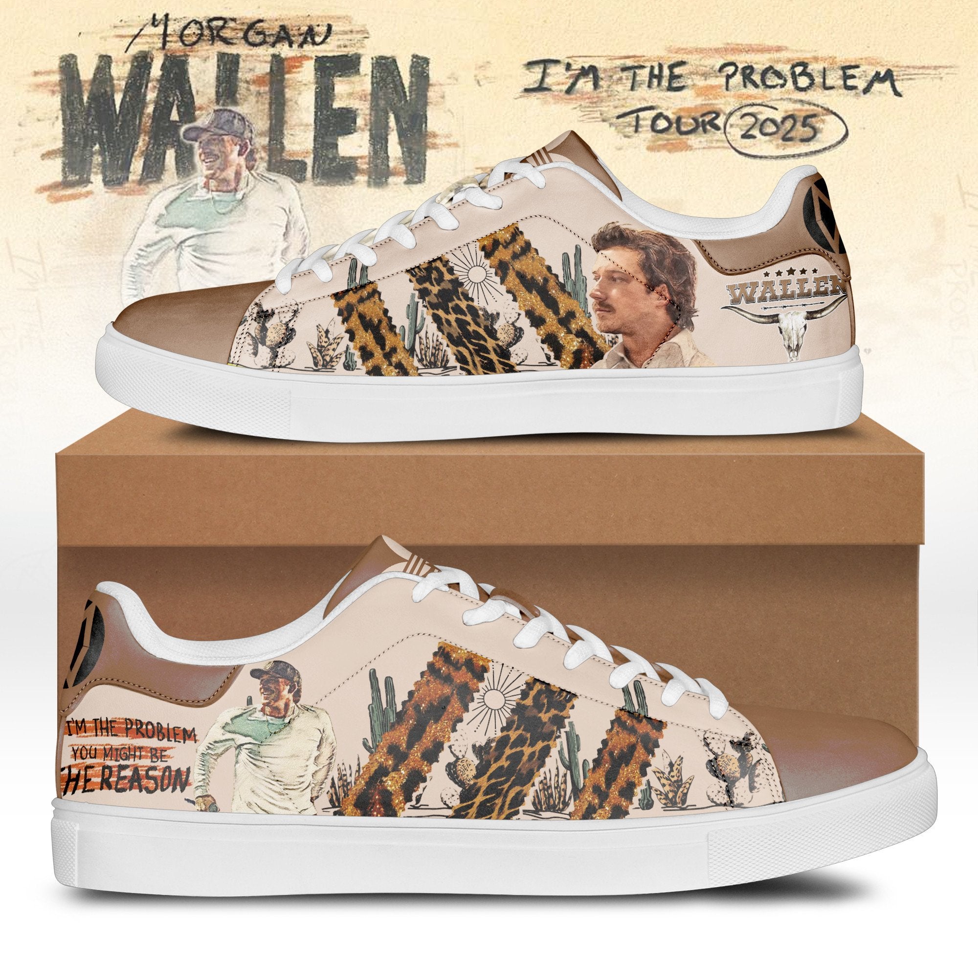 Ideafootwear Morgan Wallen Skate Stan Shoes Sneakes For Men And Women 2