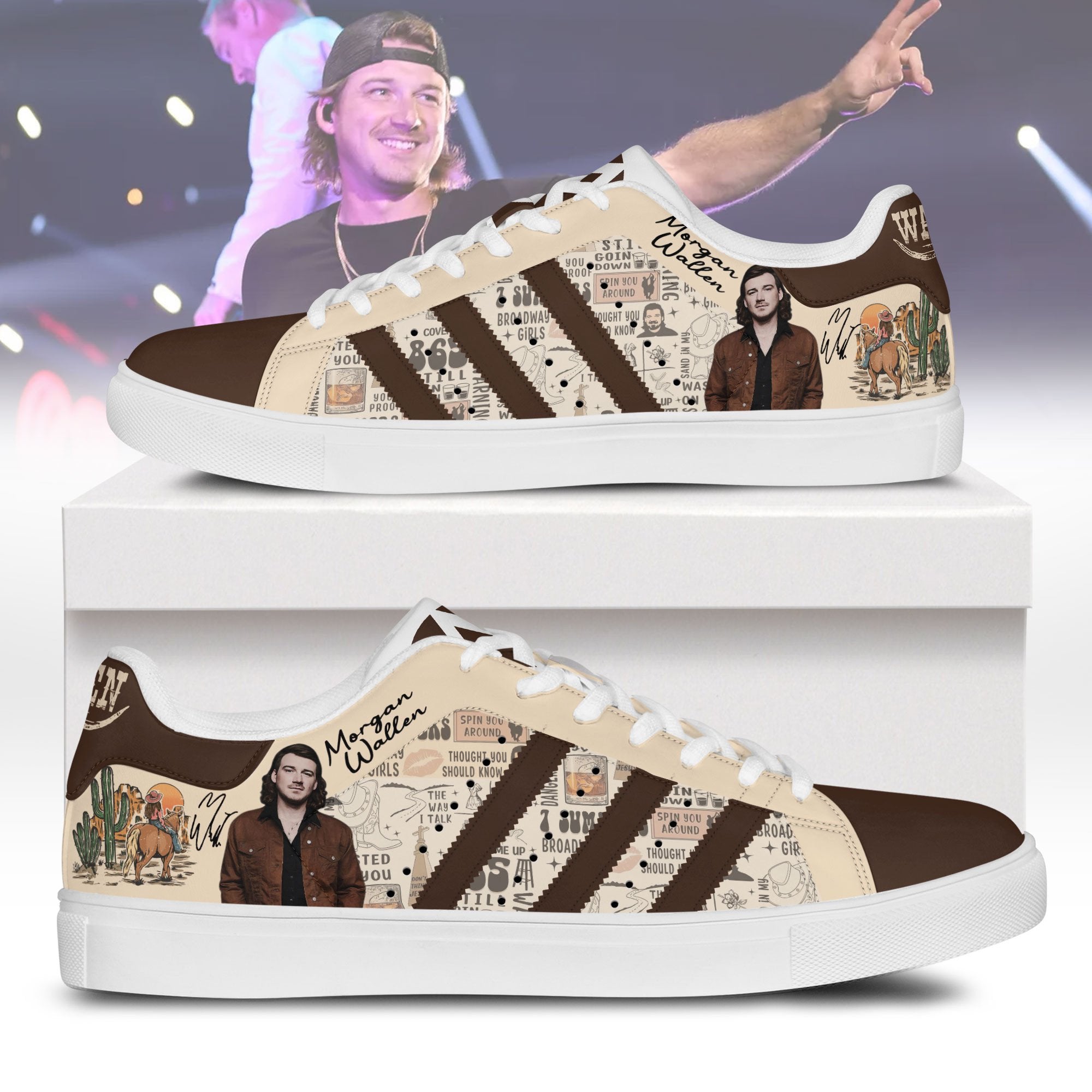 Ideafootwear Morgan Wallen Skate Stan Shoes Sneakes For Men And Women 1