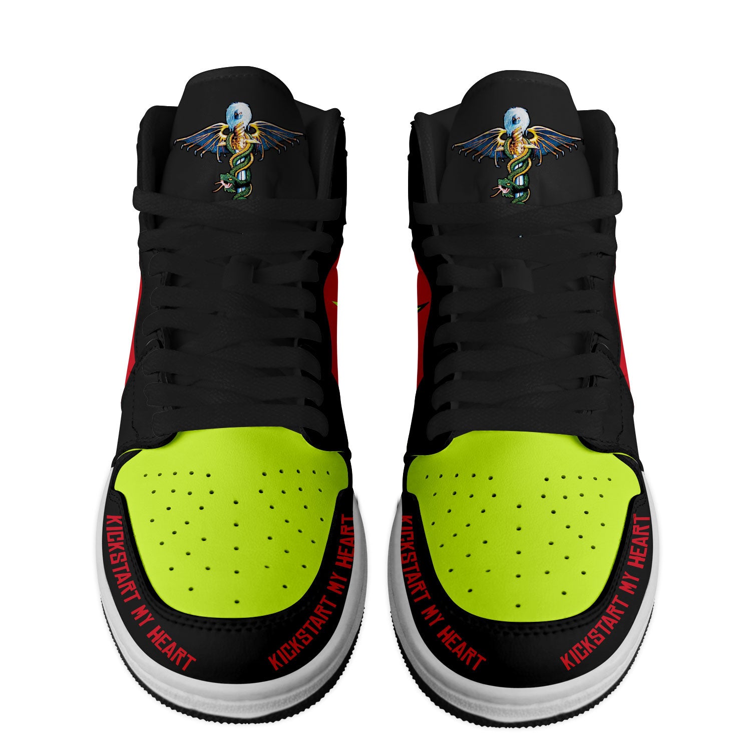 Ideafootwear Motley Crue AJ1 High Sneakers Shoes For Men And Women 2