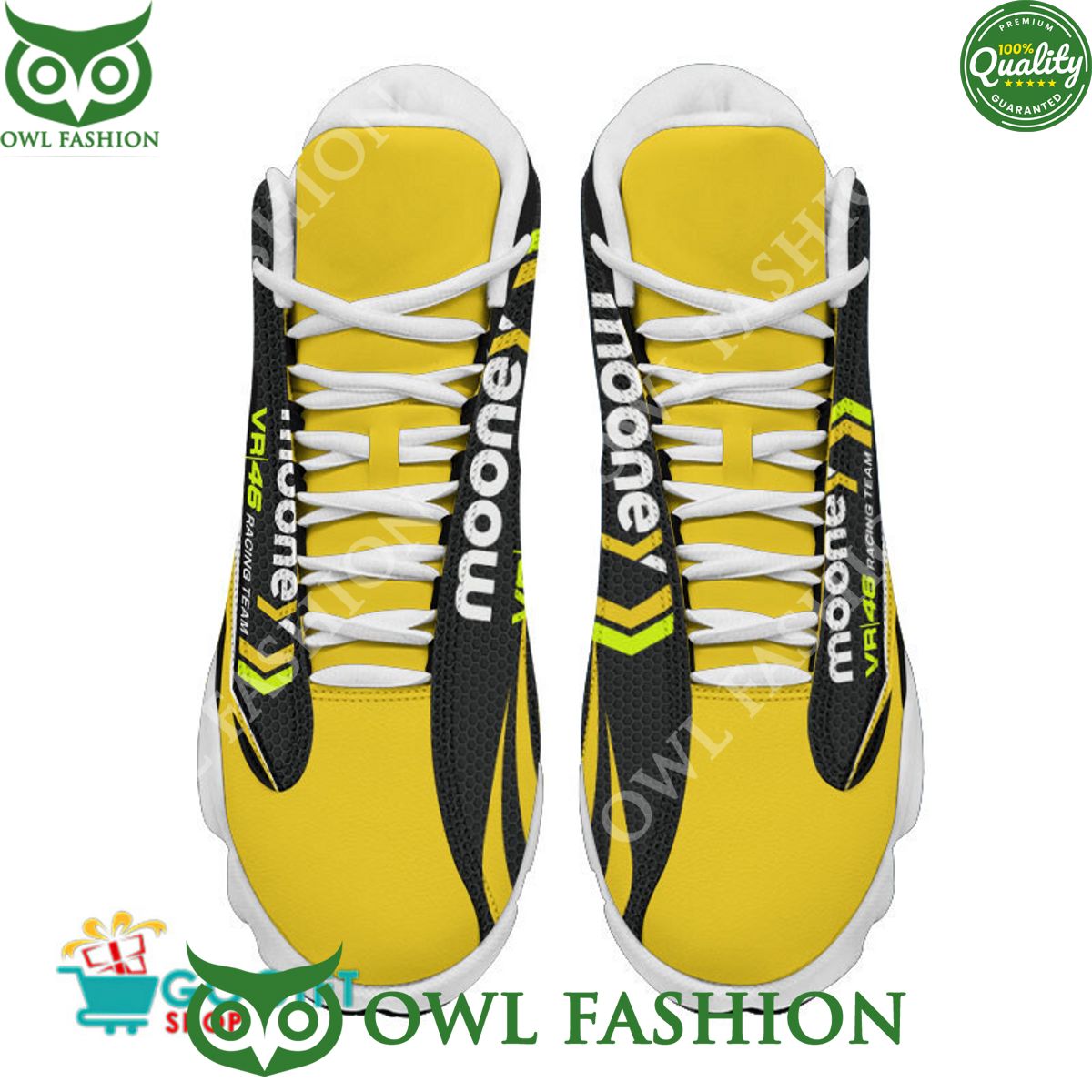 Ideafootwear MotoGP Mooney VR46 AJ13 Sneakers Shoes For Men And Women 1