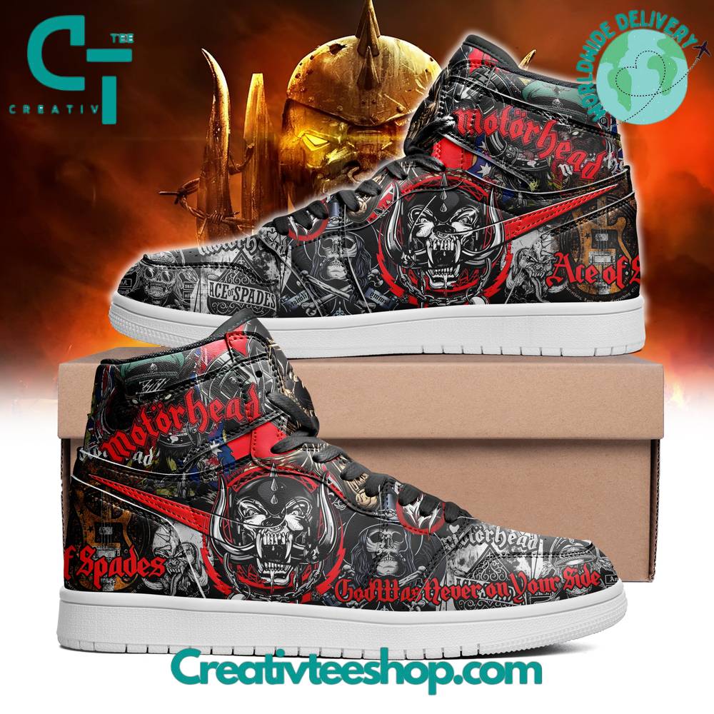 Ideafootwear Motorhead AJ1 High Sneakers Shoes For Men And Women 1
