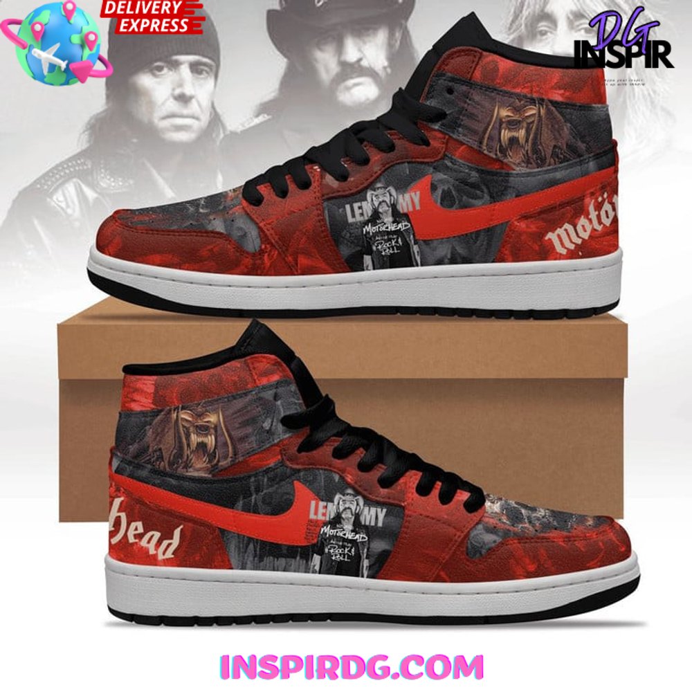 Ideafootwear Motörhead Lemmy Rock and Roll AJ1 High Sneakers Shoes For Men And Women 1