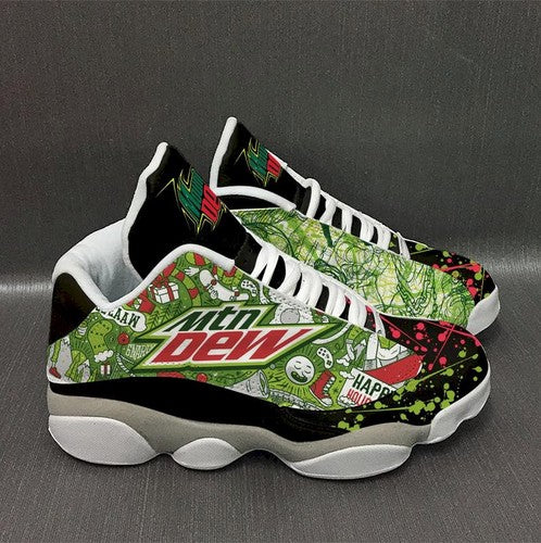 Ideafootwear Mountain Dew AJ13 Sneakers Shoes For Men And Women 1