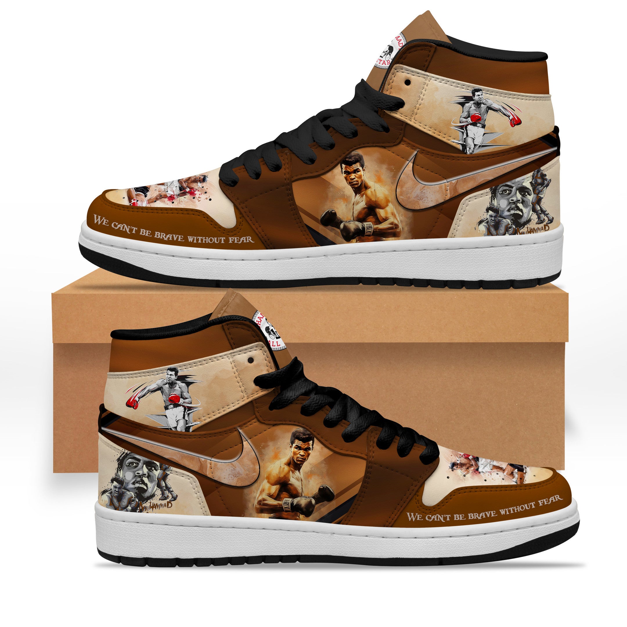Ideafootwear Muhammad Ali AJ1 High Sneakers Shoes For Men And Women 1