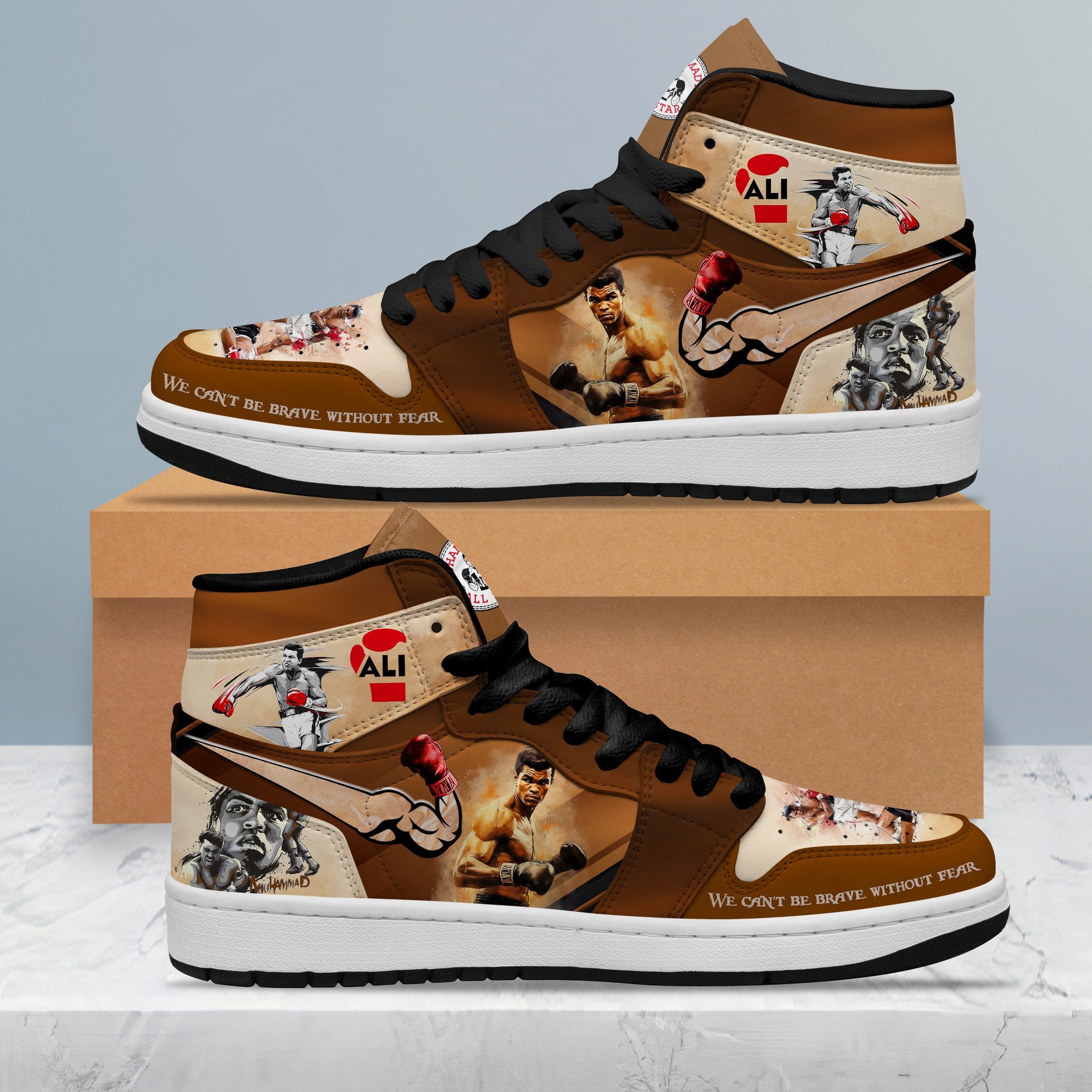 Ideafootwear Muhammad Ali AJ1 High Sneakers Shoes For Men And Women 1