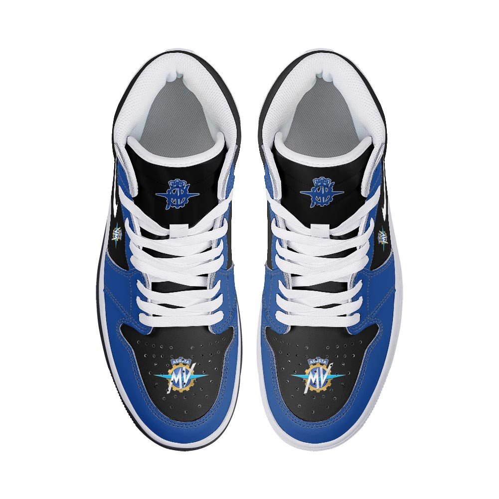 Ideafootwear MV Agusta AJ1 High Sneakers Shoes For Men And Women 1