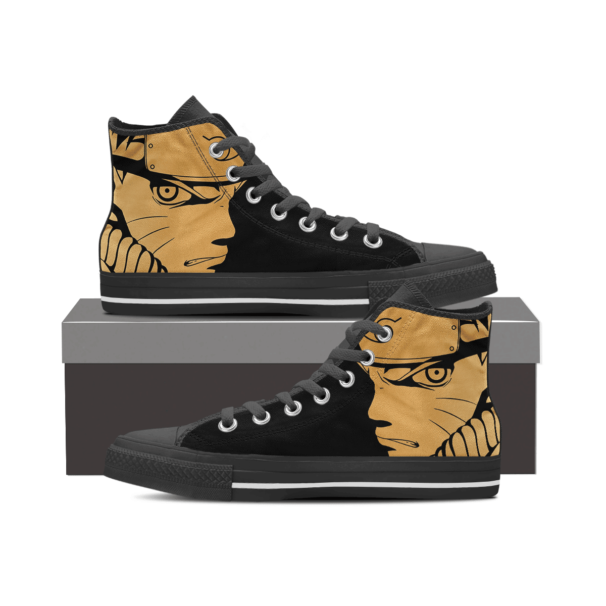 Ideafootwear Naruto AJ1 High Sneakers Shoes For Men And Women 23