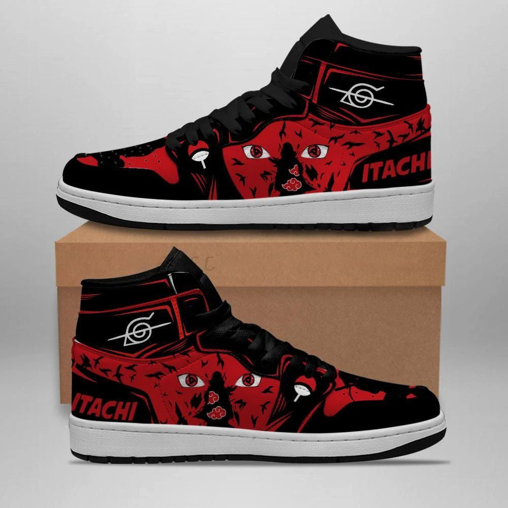 Ideafootwear Naruto AJ1 High Sneakers Shoes For Men And Women 26