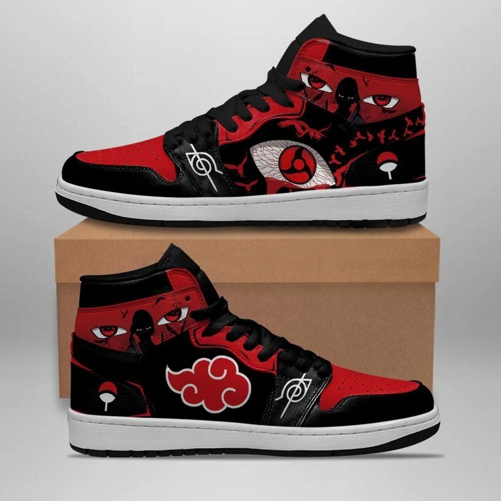 Ideafootwear Naruto AJ1 High Sneakers Shoes For Men And Women 43