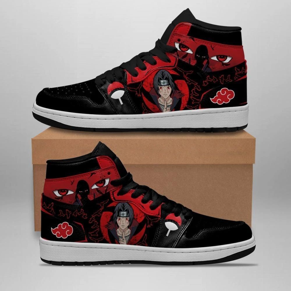 Ideafootwear Naruto AJ1 High Sneakers Shoes For Men And Women 40
